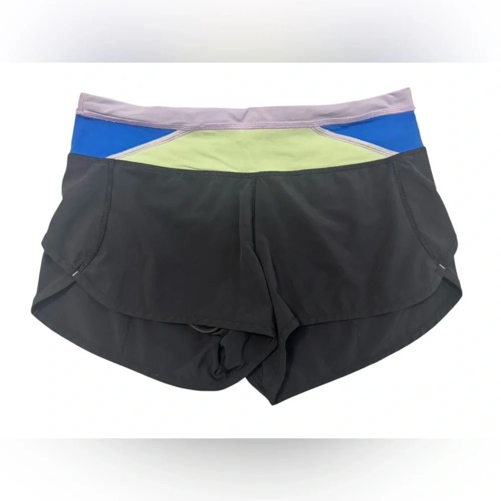 Lululemon Run: Speed Short *4-way Stretch in Black / Quilt Spring 14-23